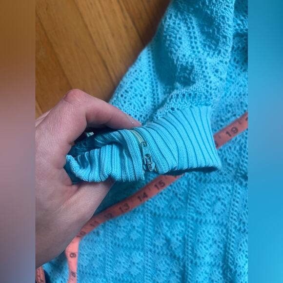 70s Vintage Jantzen Blue Knit Pantsuit - Picture 5 of 15